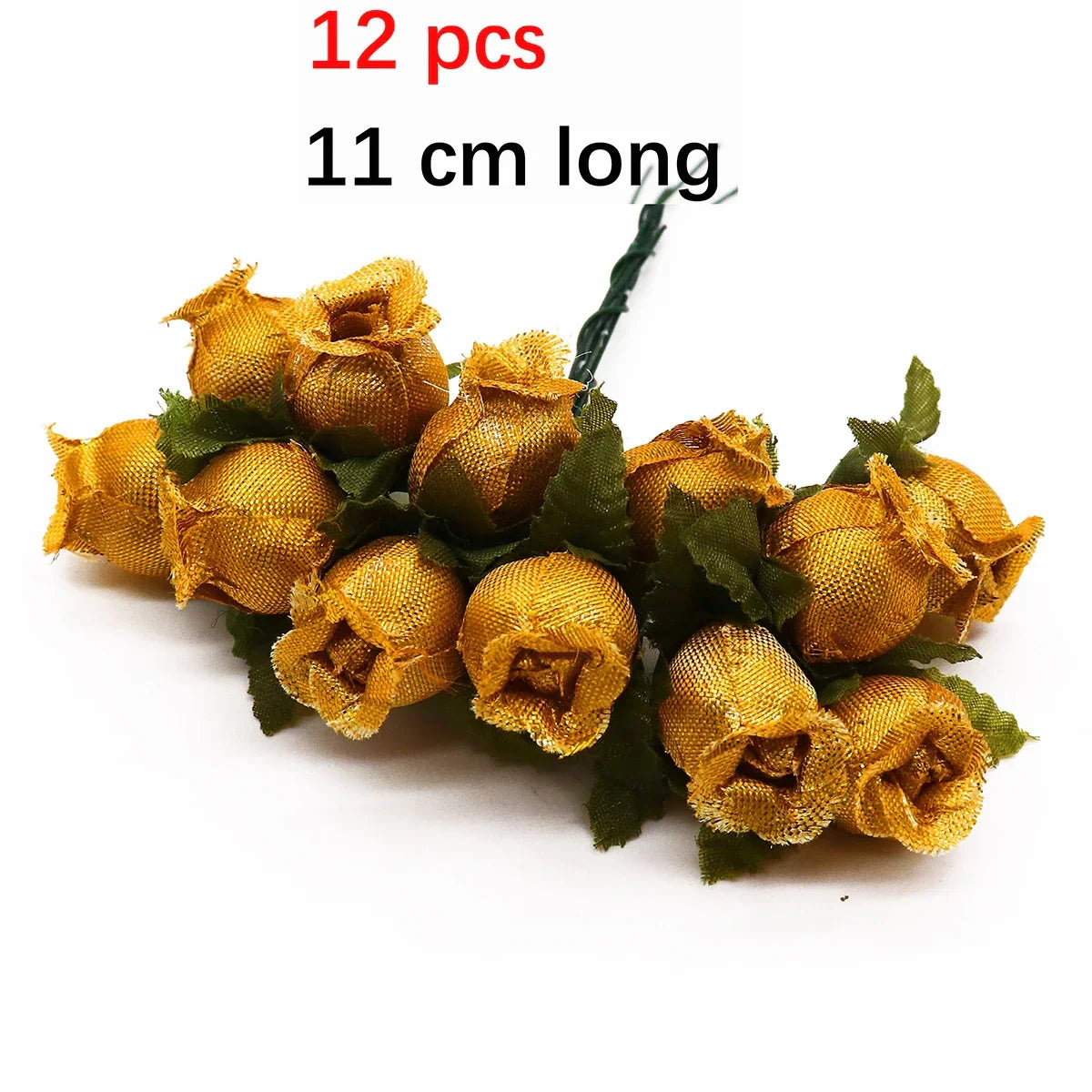 DecorBites™ Gold Hybrid Flower Cherry Stamen Berries Bundle for DIY Decor