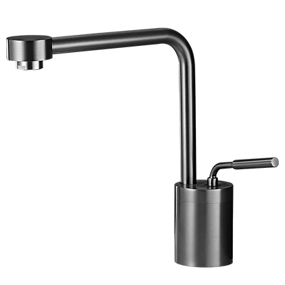 Tuqiu Brushed Gold Bathroom Faucet Basin Faucet Hot Cold Black Sink Faucet Brass Faucet Kitchen Faucet Swivel Sink Water Crane