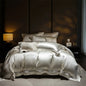 Decobites French Hollow Luxury Bedding Set with Lyocell Cotton Duvet Cover, Sheet & Pillowcases