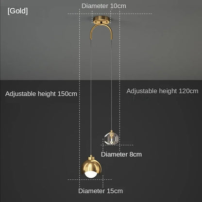 DecorBites™ LED Pendant Lights: Luxury Bedroom & Living Room Decor Lamp