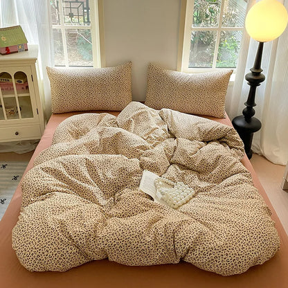 Juego de cama DecorBites™ de algodón de doble capa: edredón ultrasuave de alta calidad