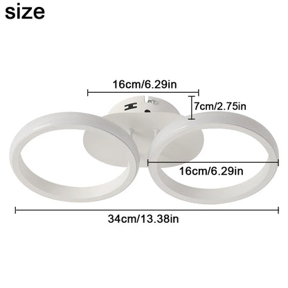 مصباح سقف LED أكريليك من DecorBites™: ثريا نورديك عصرية لغرفة المعيشة وغرفة الطعام والممر