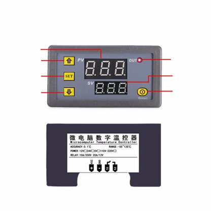 DecorBites™ Dual LED Temperature Controller Thermostat for Heat Cooler - Digital Temp Regulator