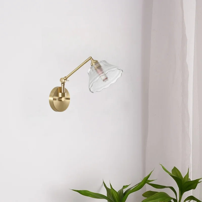 DecorBites™ Clear Glass LED Wall Sconce Switch Light - Nordic Minimalism Design