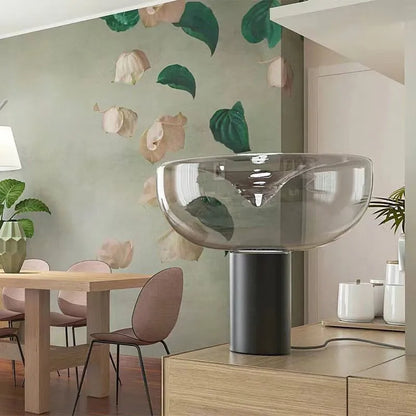 DecorBites™ Aella Glass Table Lamp - Luxury Art Clear Lamp for Office Bedroom Home Décor