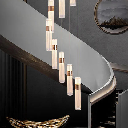 Nordic Multi-Light Iron And Acrylic Pendant Light