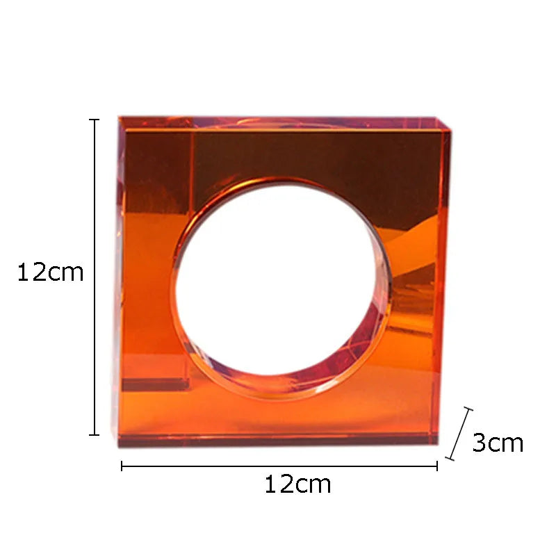 ديكوربايتس™ - منحوتة زجاجية هندسية على شكل قوس كريستالي لتزيين المكتب