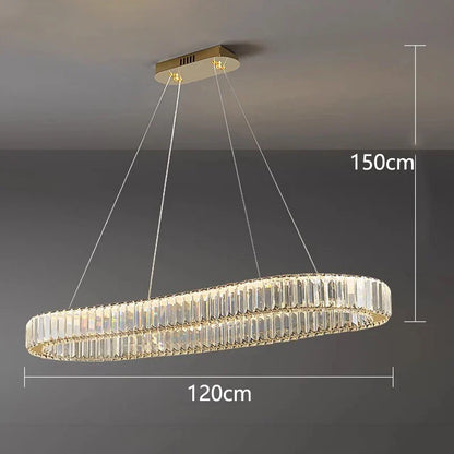 DecorBites™ Crystal Chandelier: Modern Home & Dining Room Pendant Lighting