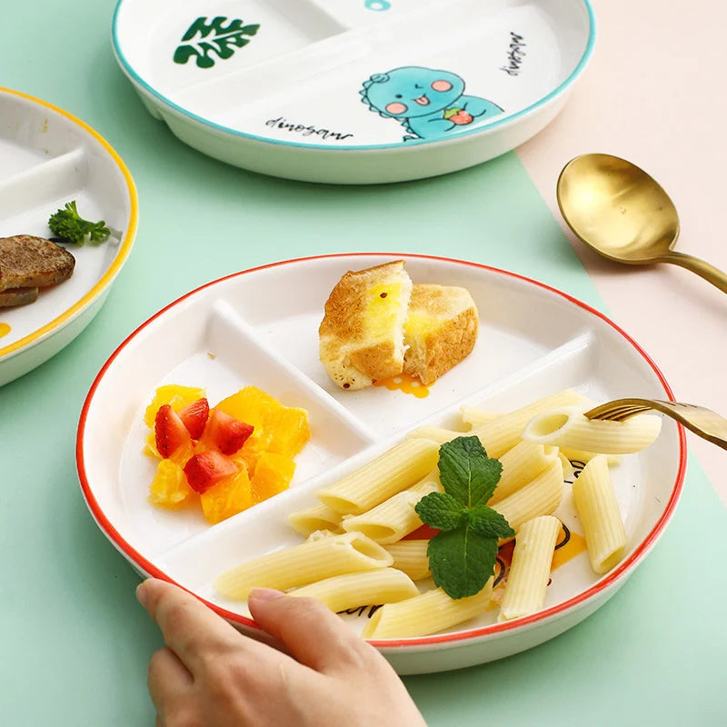 Ceramic Cartoon Divider Plate
