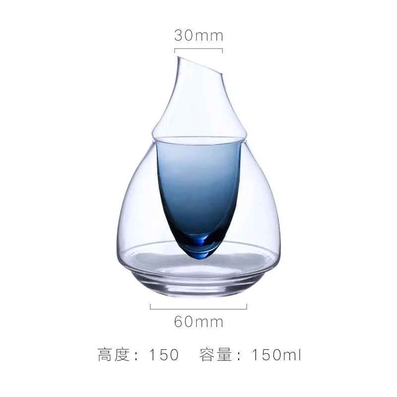 DecorBites™ Glass Wine Decanter & Ice Jug Set for Home & Bar