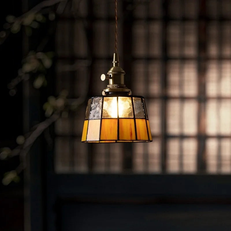 Copper LED Pendant Lamp Vintage 3-Head Bar Style