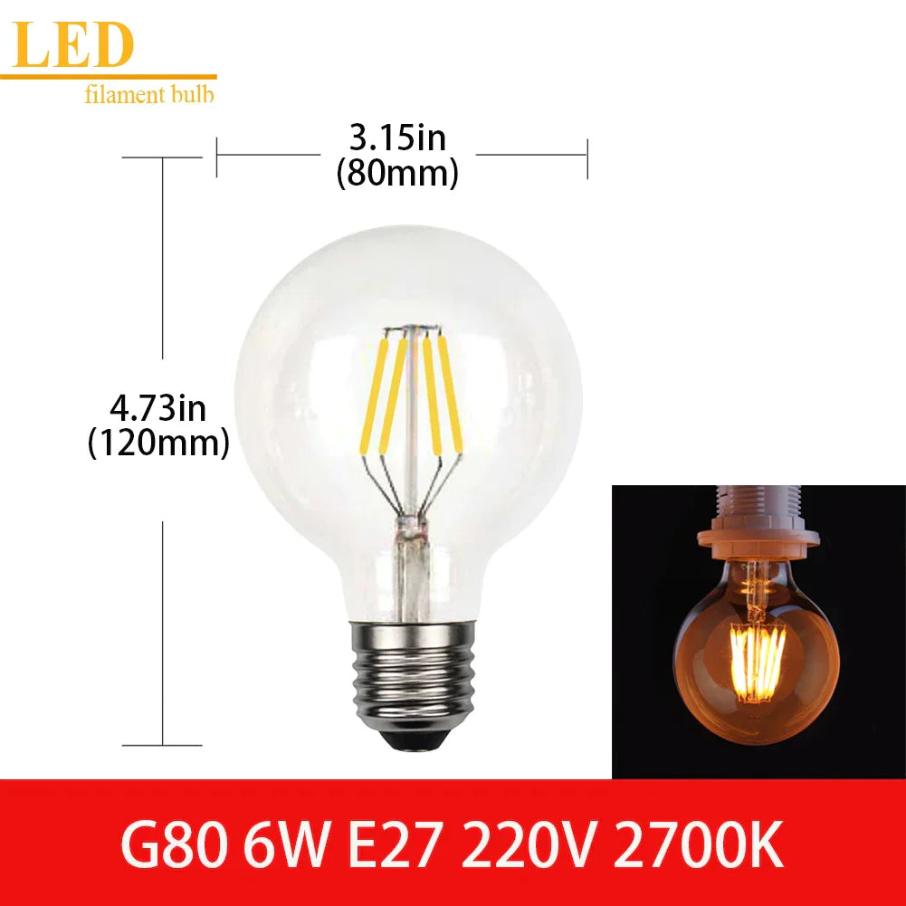 Clear Glass Vintage Bulb