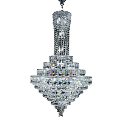 DecorBites™ Crystal Chandelier: Luxury Modern Staircase & Living Room, Hotel & Villa Lighting