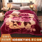 Decobites Winter Raschel Double Layered Flannel Blanket: Thick & Warm Bedding