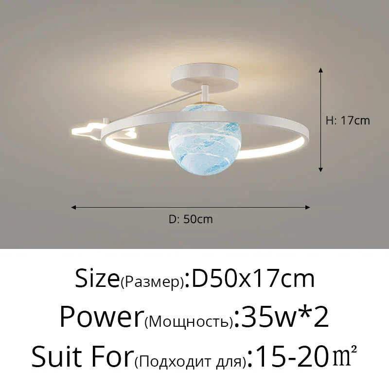 DecorBites™ Blue Star LED Pendant Light for Home Decor