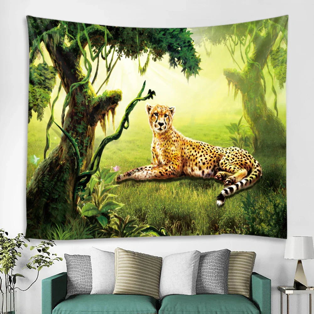 DecorBites™ Boho Elephant Mandala Tapestry Wall Hanging for Home Decor