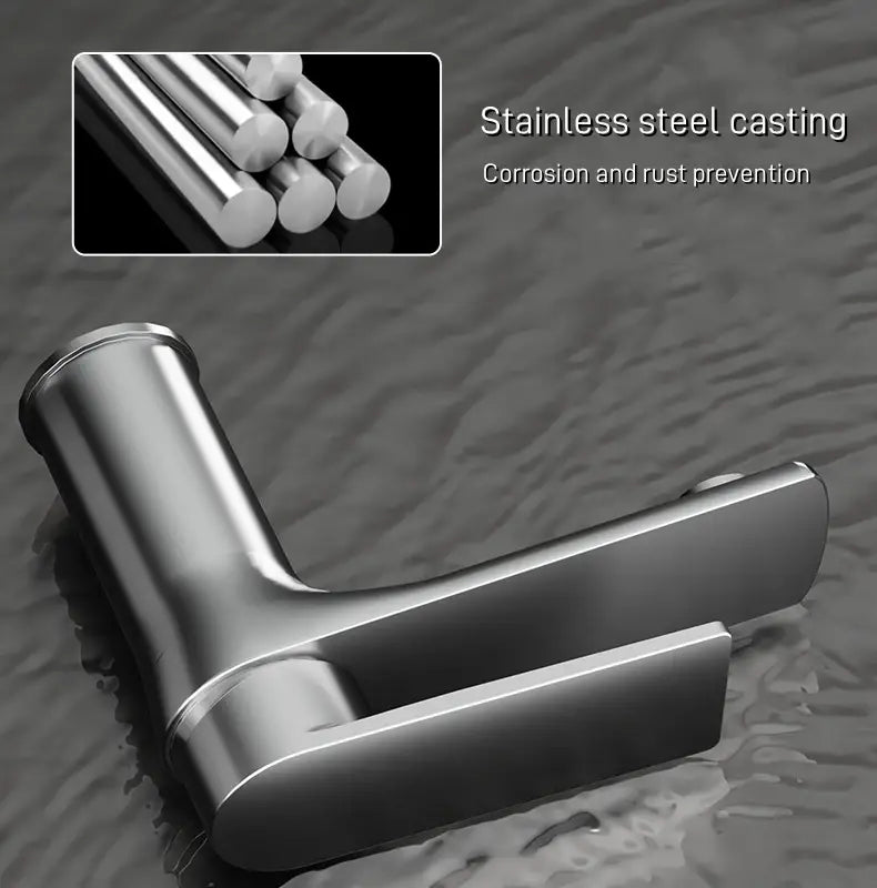 DecorBites™ Modern Stainless Steel Bathroom Sink Faucet