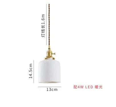 DecorBites™ Green Glass Pendant Light for Bedroom Dinning Living Room