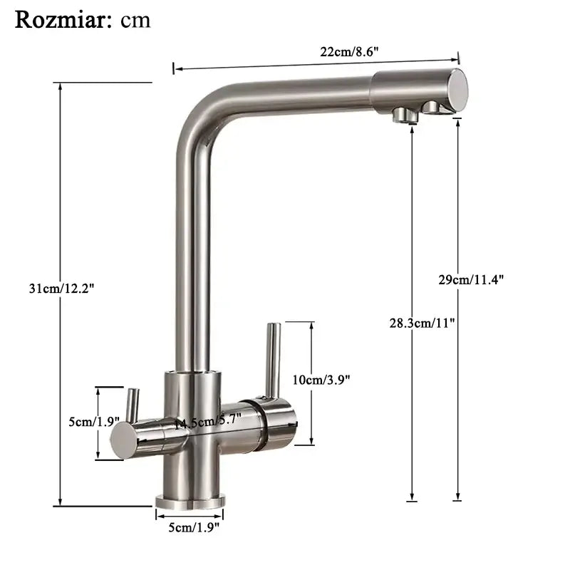 Decorbites™ Chrom-Reinwasserauslauf mit Filter
