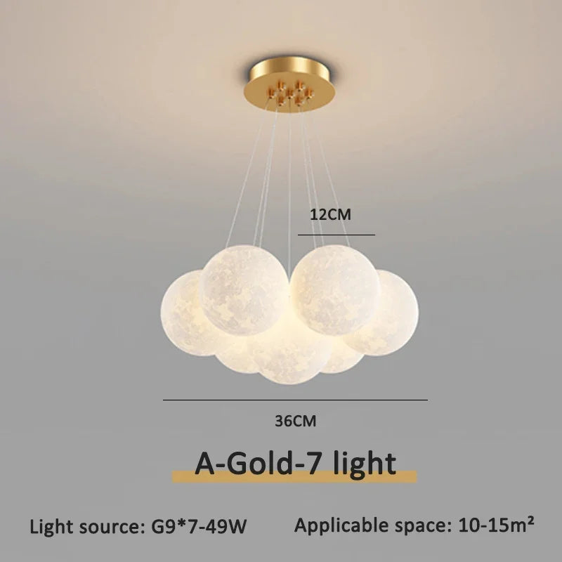 DecorBites™ Bubble Ball LED Pendant Lights: Modern Chandelier for Living Dining Bedroom Office Decor
