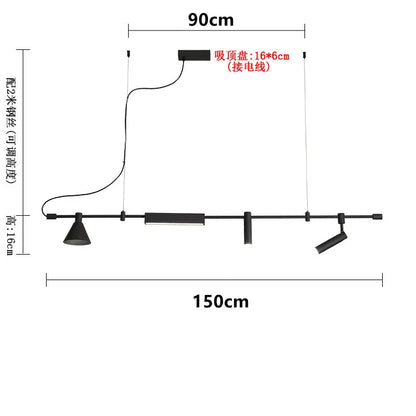 DecorBites™ Black Nordic Designer Chandelier for Dining Room & Kitchen, Minimalist Home Decor Lighting