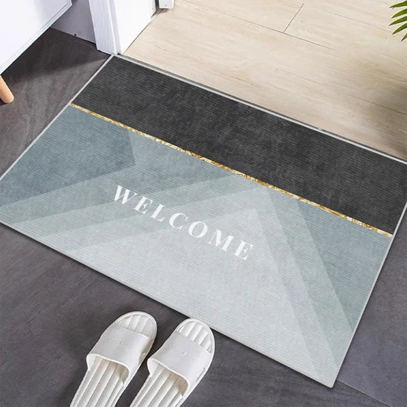 Decobites Soft Velvet Bathroom Rug: Absorbent, Non-Slip, Quick-Drying, Easy to Clean Carpet