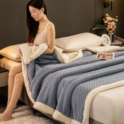 Manta de dormir de terciopelo DecorBites™ Cozy Warmth para otoño