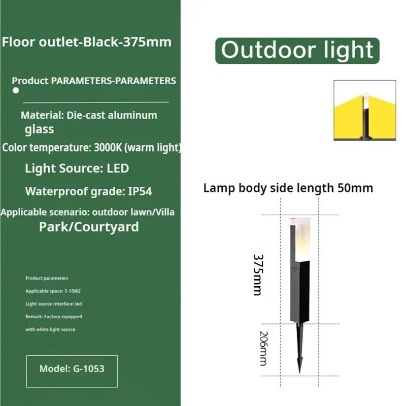 DecorBites™ Luces LED para césped y patios para jardines, villas y paisajismo