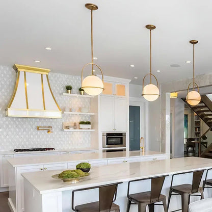 Lámpara colgante DecorBites™ con globo de cristal para cocina y comedor - Diseño nórdico