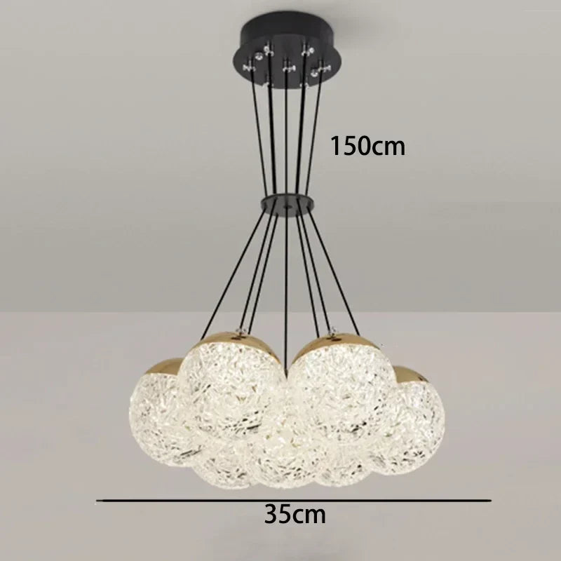 DecorBites™ LED Chandelier Ceiling Lamp for Chic Bedroom Decor and Living Room Lighting