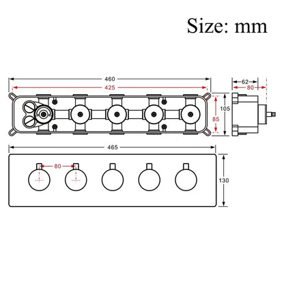DecorBites™ Brass Thermostatic Faucet Mixer for Bathroom Shower and Kitchen Tap