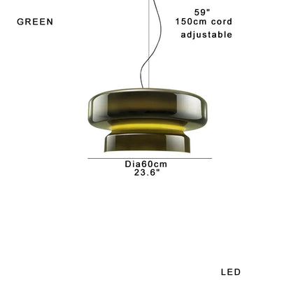 DecorBites™ Large Glass Pendant Light Dining Table Kitchen Island Lamp