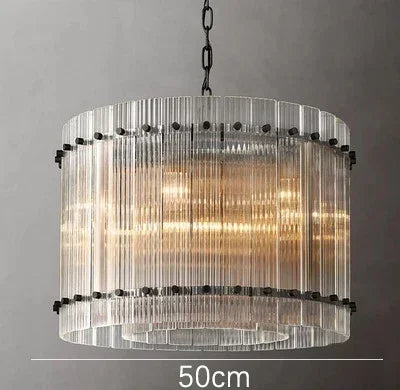 Decorbites™ Lámpara de Araña de Doble Capa de Oro con Cristal para Dormitorio, Comedor y Sala de Estar