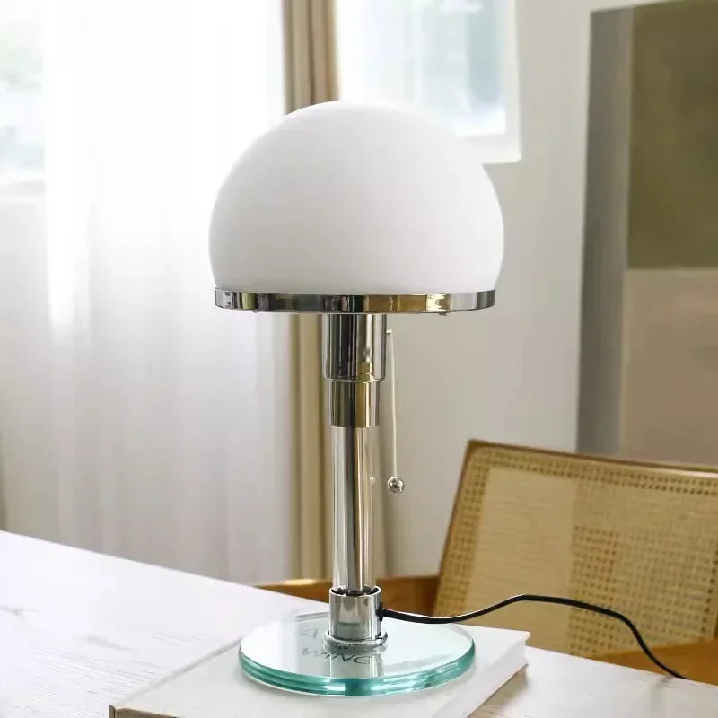 DecorBites™ Bauhaus Glass Ball Desk Lamp E27 Bulb
