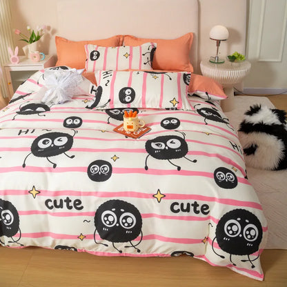 DecorBites™ Animal Pattern Bedding Set - King/Queen Size Quilt Set for Comfortable Home.