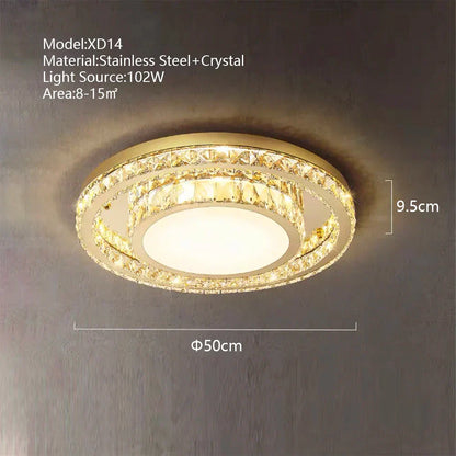 DecorBites™ Crystal LED Ceiling Chandelier - Luxe Rectangular Design for Stylish Home Decor