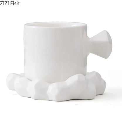 DecorBites™ Diamond Porcelain Coffee Mug Set