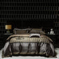 Decobites Luxe Brocade Jacquard Bedding Set with Egyptian Cotton & Embroidery