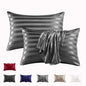 Decobites Luxe Jacquard Stripes Pillow Cover Set - Queen & King Size Home Pillowcases