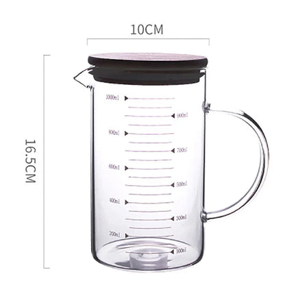 DecorBites™ Heat-Resistant Glass Beaker Mug with Thickened Scale - 2022