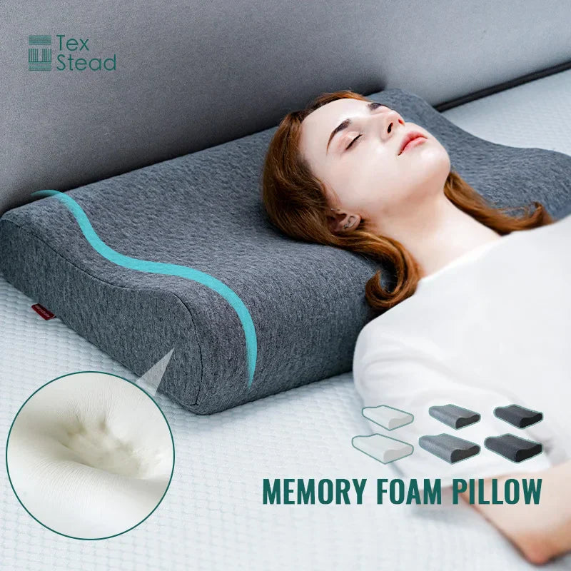 Decobites Memory Foam Contour Cervical Pillow – Neck Support for Better Sleep