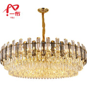 Gold Crystal Ceiling Chandelier Amber DIA95cm