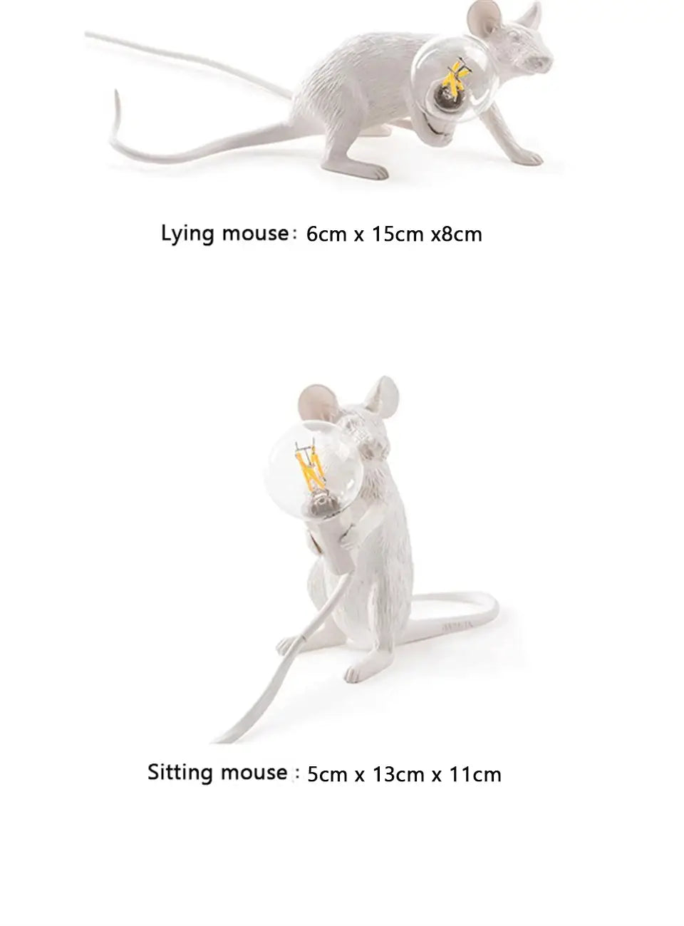 Dropshipping Nordic Mouse LED Table Lamp Modern Style Home Room Bedside Table Lights Indoor Home Decoration Lighting