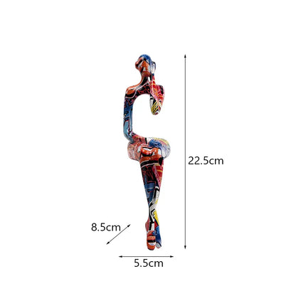 DecorBites™ Abstract Figurine Modern Pop Art Sculpture for Home Decor