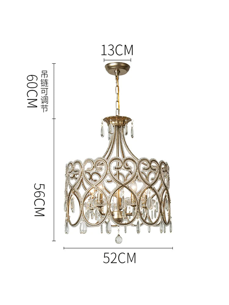 DecorBites™ Crystal Heart Ceiling Light - Romantic Princess Bedroom Chandelier