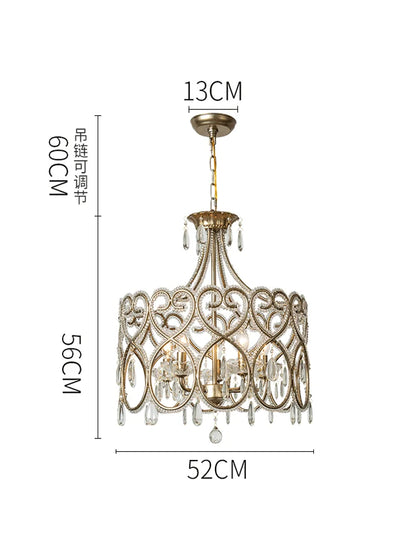 DecorBites™ Crystal Heart Ceiling Light - Romantic Princess Bedroom Chandelier