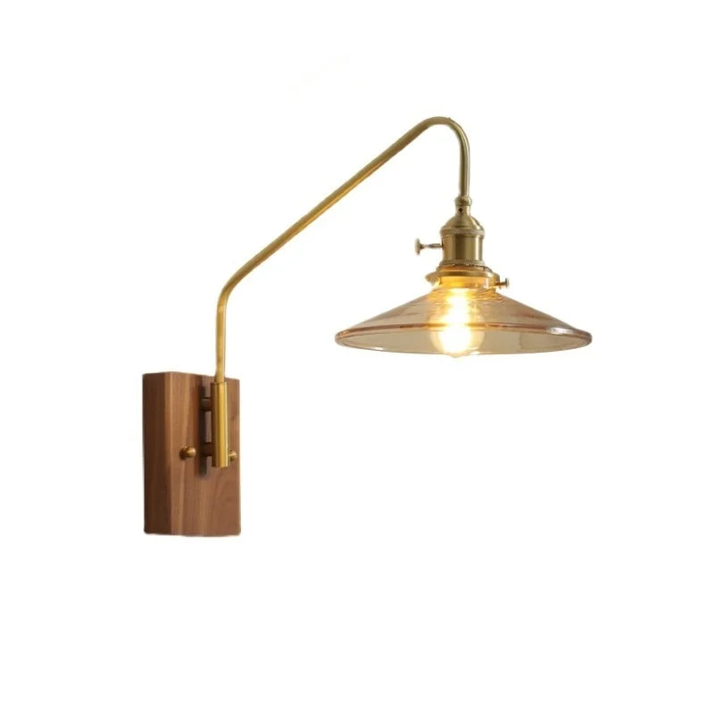 DecorBites™ Glass Copper LED Wall Sconce Modern Stair Light Fixtures