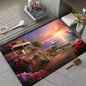 Decobites Seaside Scenery Bath Mat: Absorbent, Anti-Slip, Durable Bathroom Rug