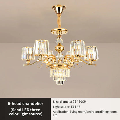 DecorBites™ Elegant Crystal Chandelier for Living and Dining Room Lighting