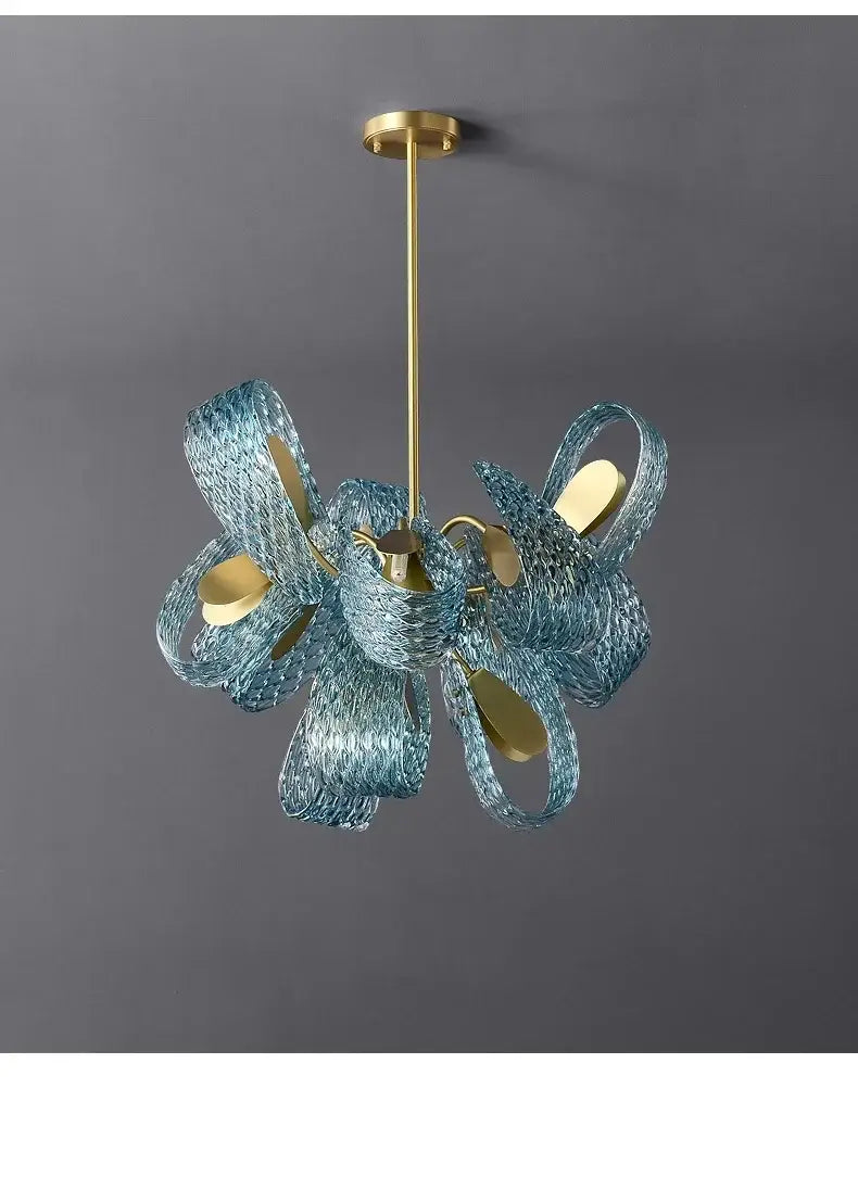 DecorBites™ Blue Glass LED Pendant Lamps - Modern Designer Lighting